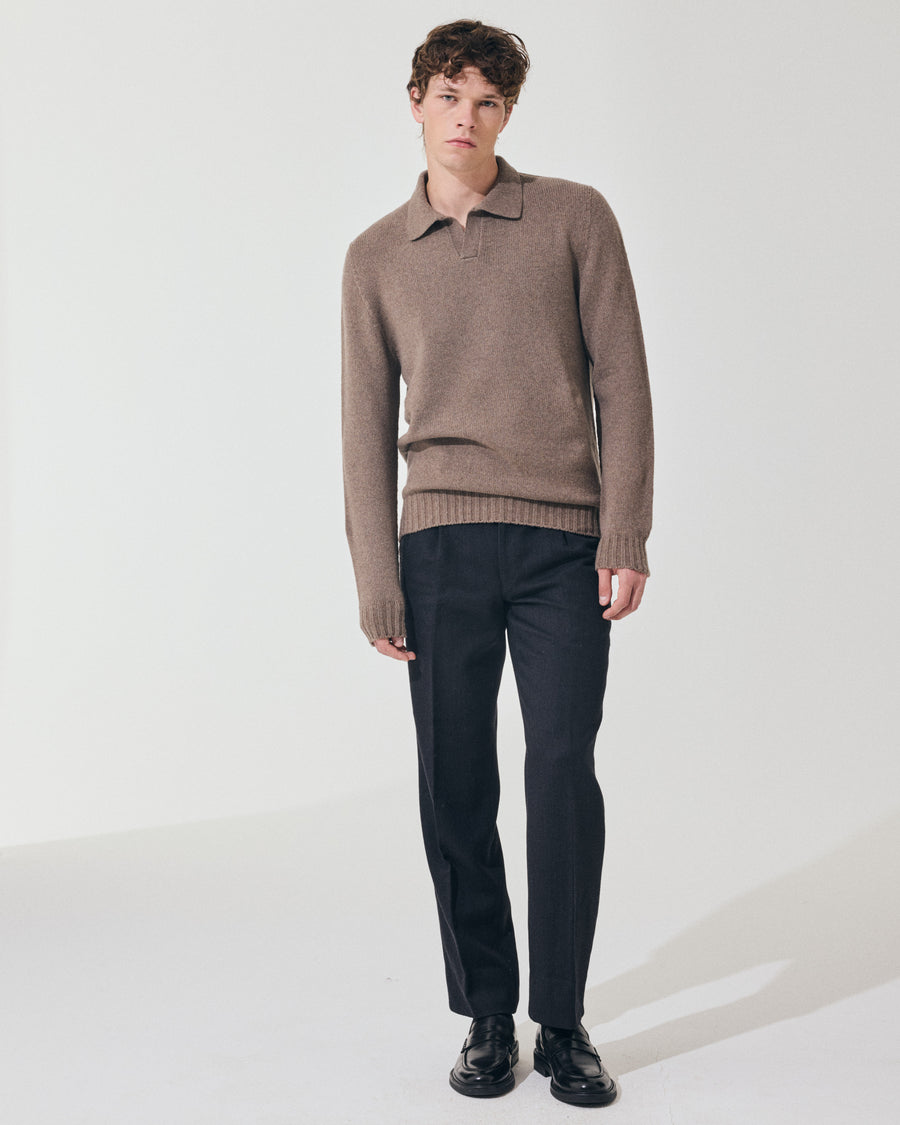 Scaglione OPEN POLO HYBRD CASHMERE TAUPE Acquista Ora