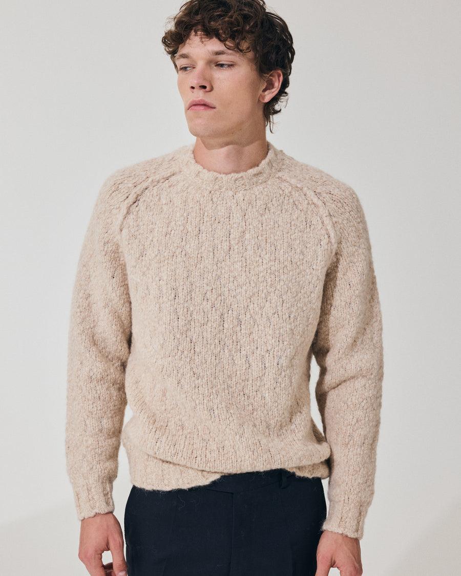 Scaglione ROUND NECK RAGLAN SOFT ALPACA SAND Promozione Limitata