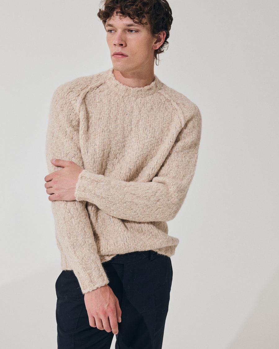 Scaglione ROUND NECK RAGLAN SOFT ALPACA SAND Promozione Limitata