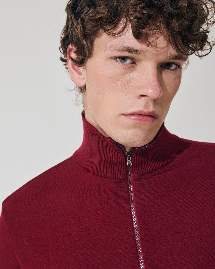 Scaglione ARMY ZIP COMPACT MERINO MERLOT Fino Al -60%