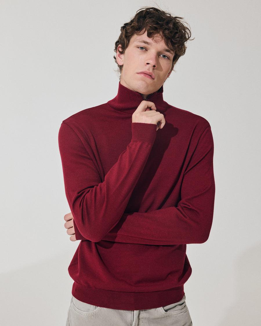 Scaglione ARMY ZIP COMPACT MERINO MERLOT Fino Al -60%