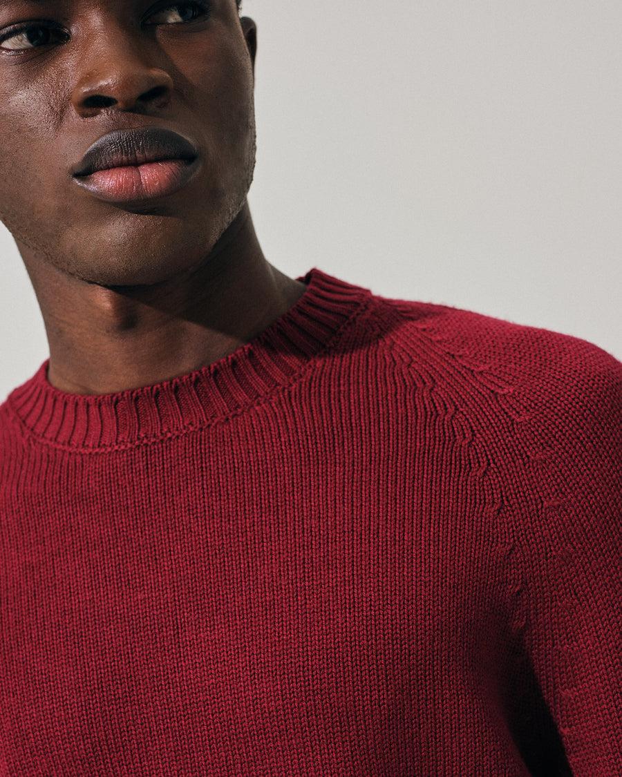 Scaglione ROUND NECK RAGLAN SOFT MERINO MERLOT Prezzo Ridotto