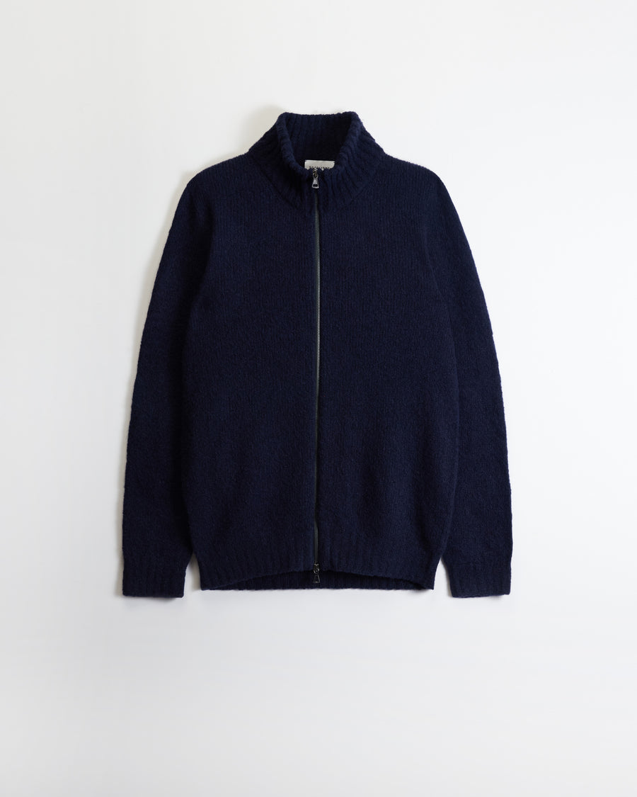 Scaglione ZIPPER PUFFED CASHMERE CASHMERE SEAMLESS NAVY Economico