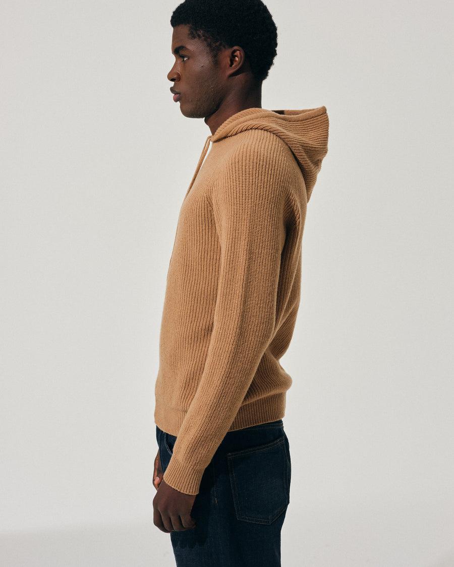 Scaglione HOODIE FISHERMAN MIXCASH CARAMEL Saldi