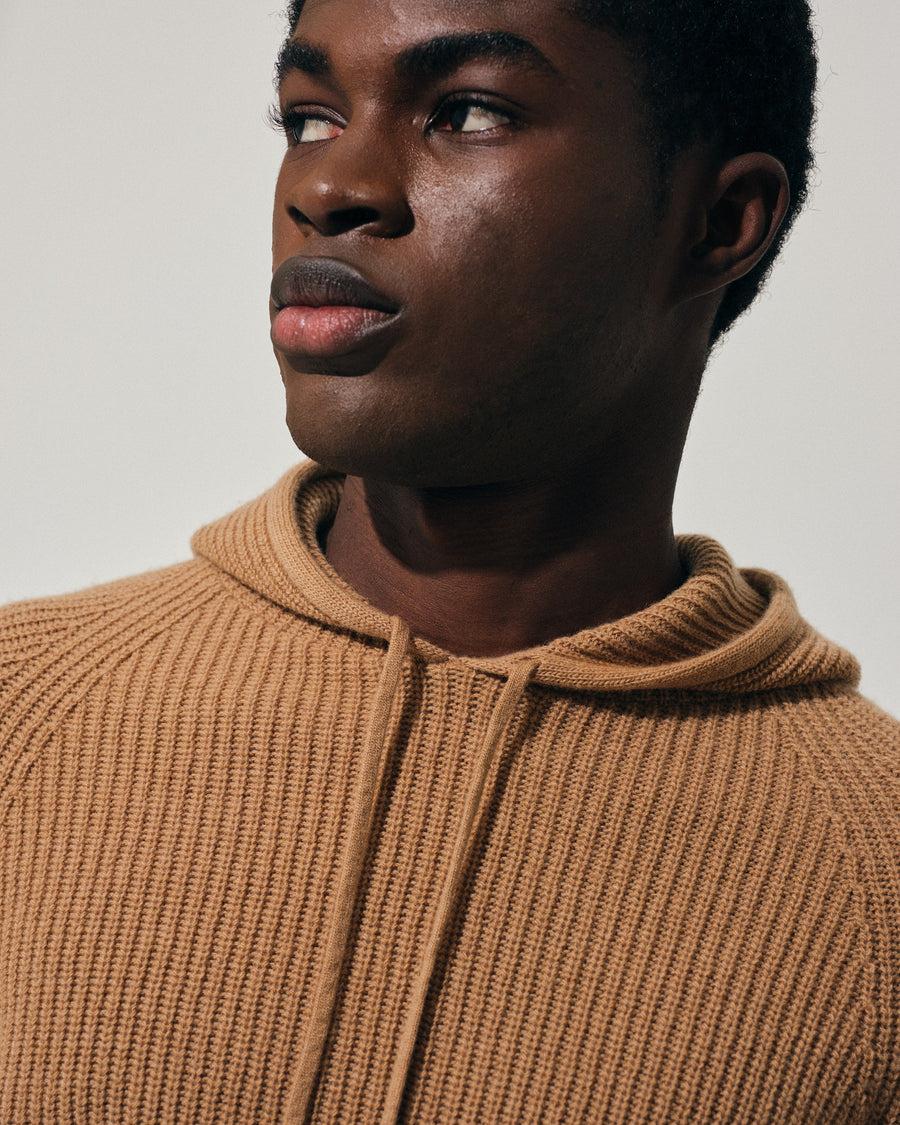 Scaglione HOODIE FISHERMAN MIXCASH CARAMEL Saldi