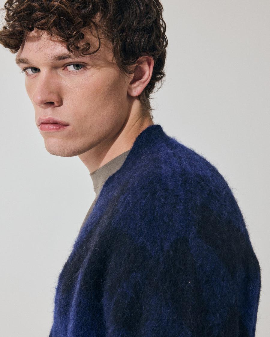 Scaglione CARDIGAN JQD ZIGZAGBRUSHED ROYAL Hotsell