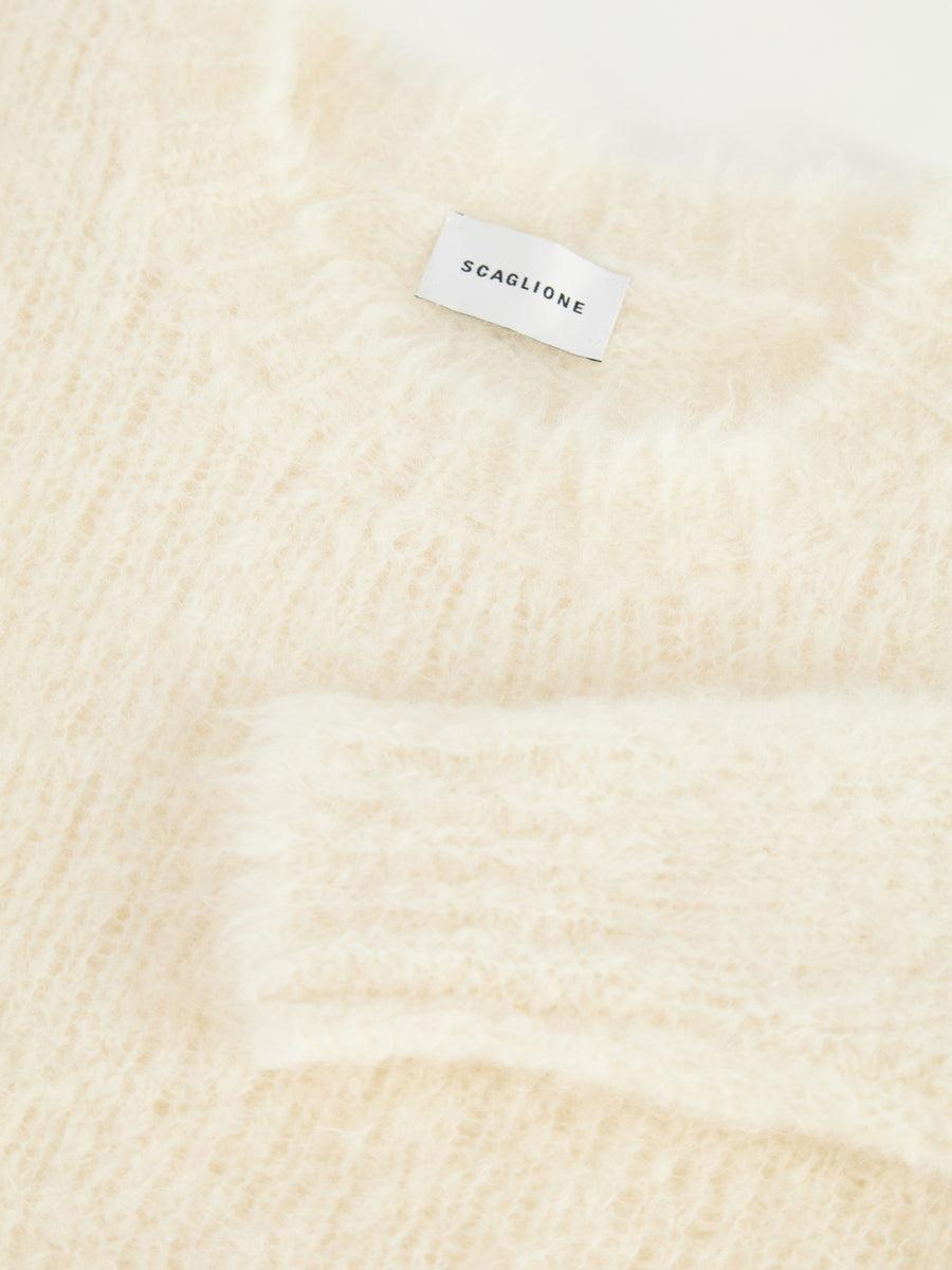 Scaglione ROUND NECK TRAPEZIO MILK Moda