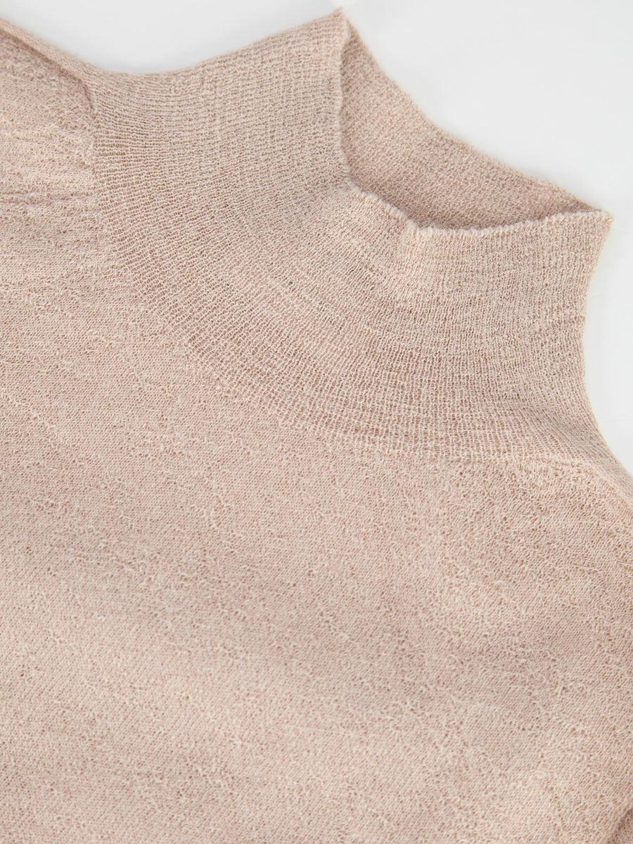 Scaglione MOCKNECK ULTRALIGHT SEAMLESS BEIGE In Linea