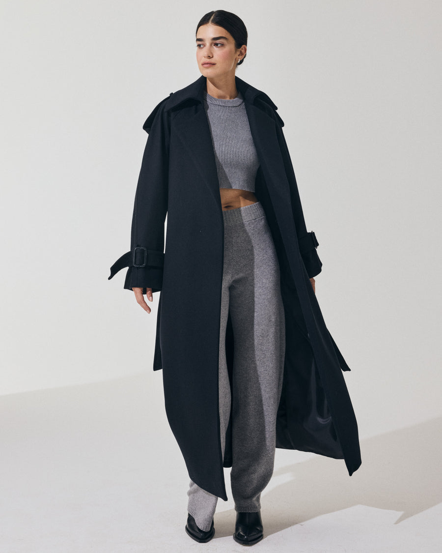 Scaglione TRENCHCOAT NAVY Soddisfazione Garantita