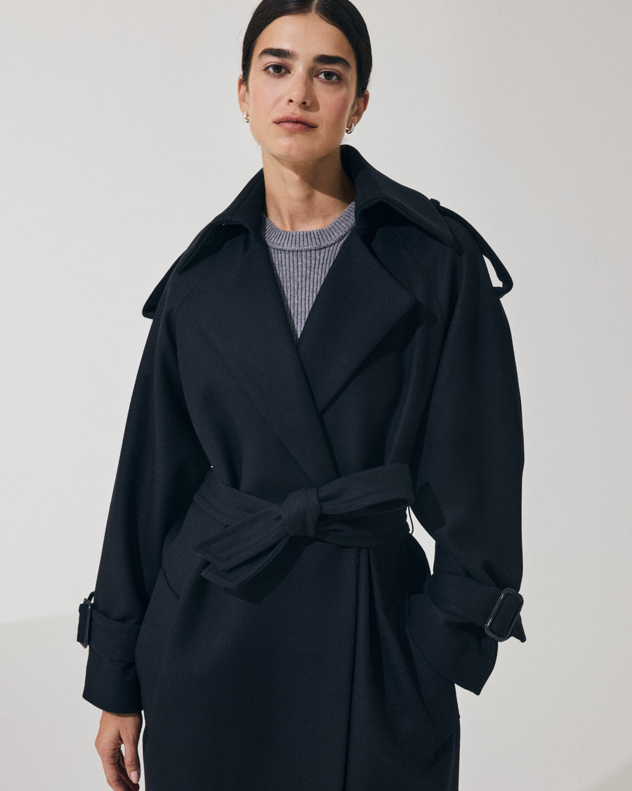 Scaglione TRENCHCOAT NAVY Soddisfazione Garantita
