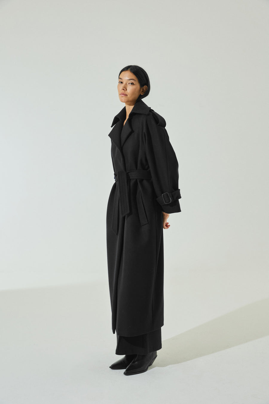 Scaglione TRENCHCOAT BLACK Qualità Garantita