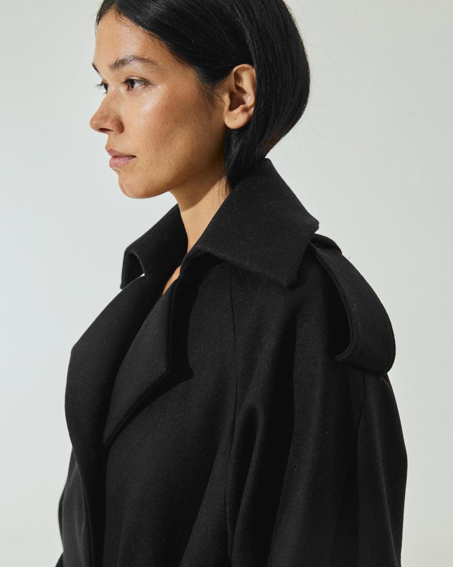 Scaglione TRENCHCOAT BLACK Qualità Garantita