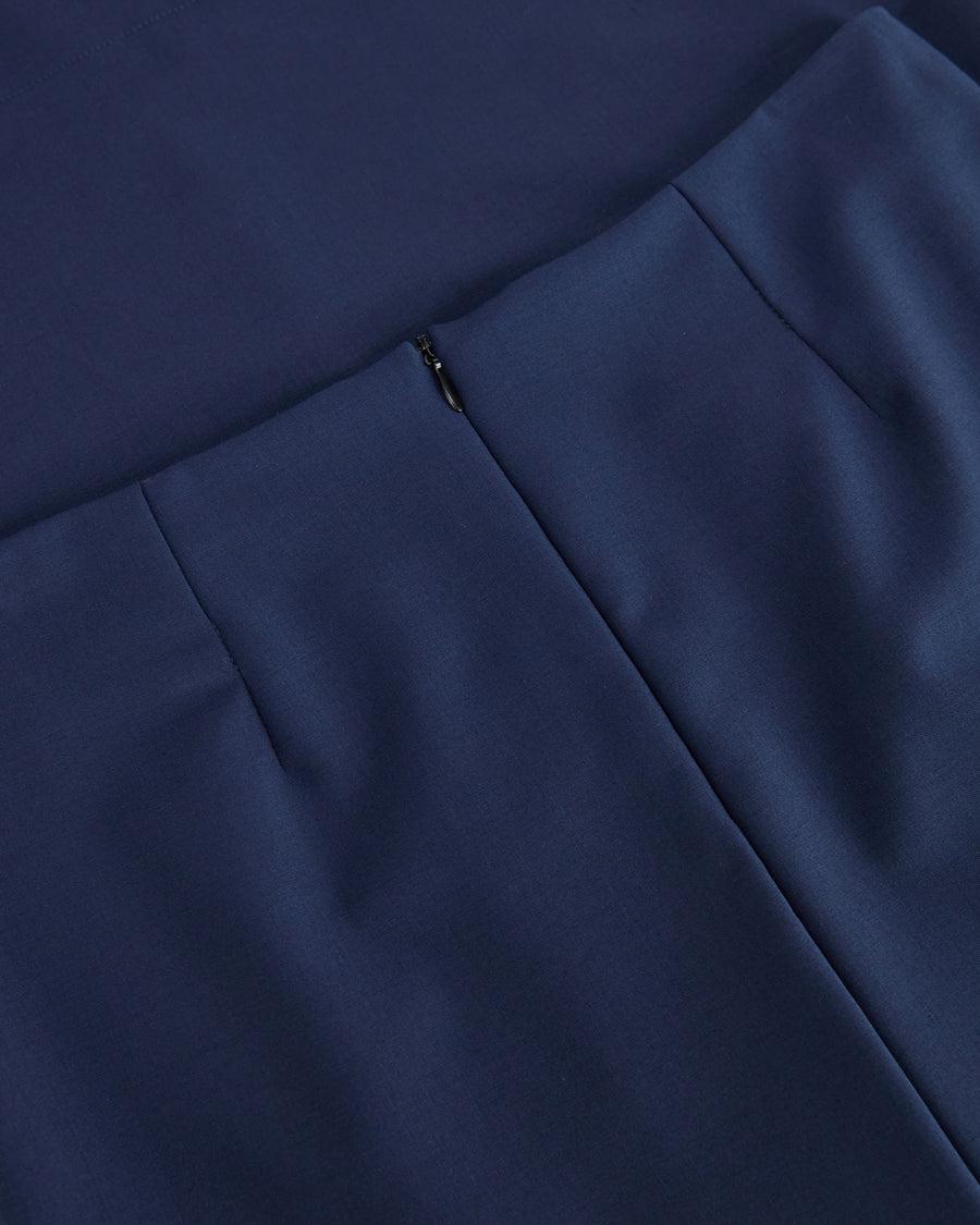 Scaglione SKIRT MERINO TUBINOLUNGA NAVY Negozi Online