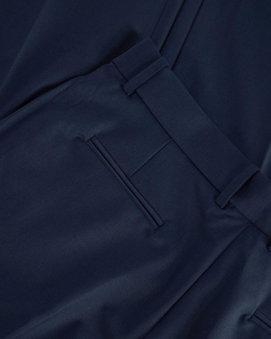 Scaglione PANTS PIEGA CENTALE MERINO NAVY Affare Del Giorno