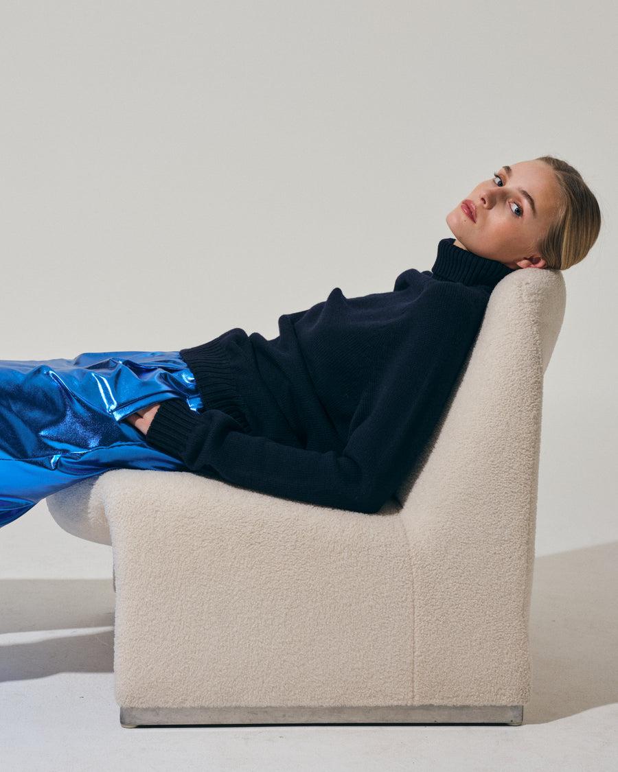 Scaglione PANTS JOGGER METAL BLUE Prezzo Ridotto