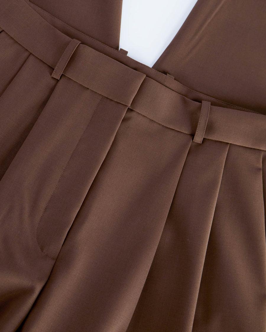 Scaglione PANTS PINCES MERINO BI-STRETCH EBANO Convenienza