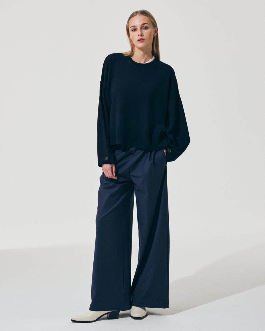 Scaglione ROUND NECK SWEATSHIRT NAVY Offerta settimanale