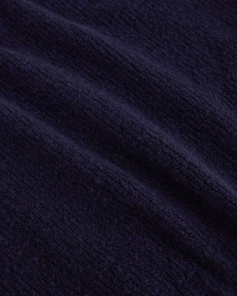 Scaglione ROUND NECK SLIM PUFFED CASHMERE SEAMLESS NAVY Outlet