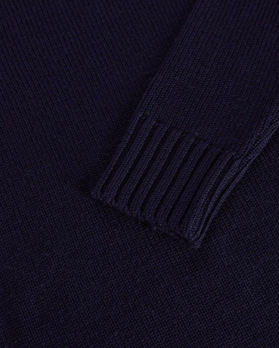 Scaglione ROUND NECK MERINO SOFT NAVY Vendita Calda
