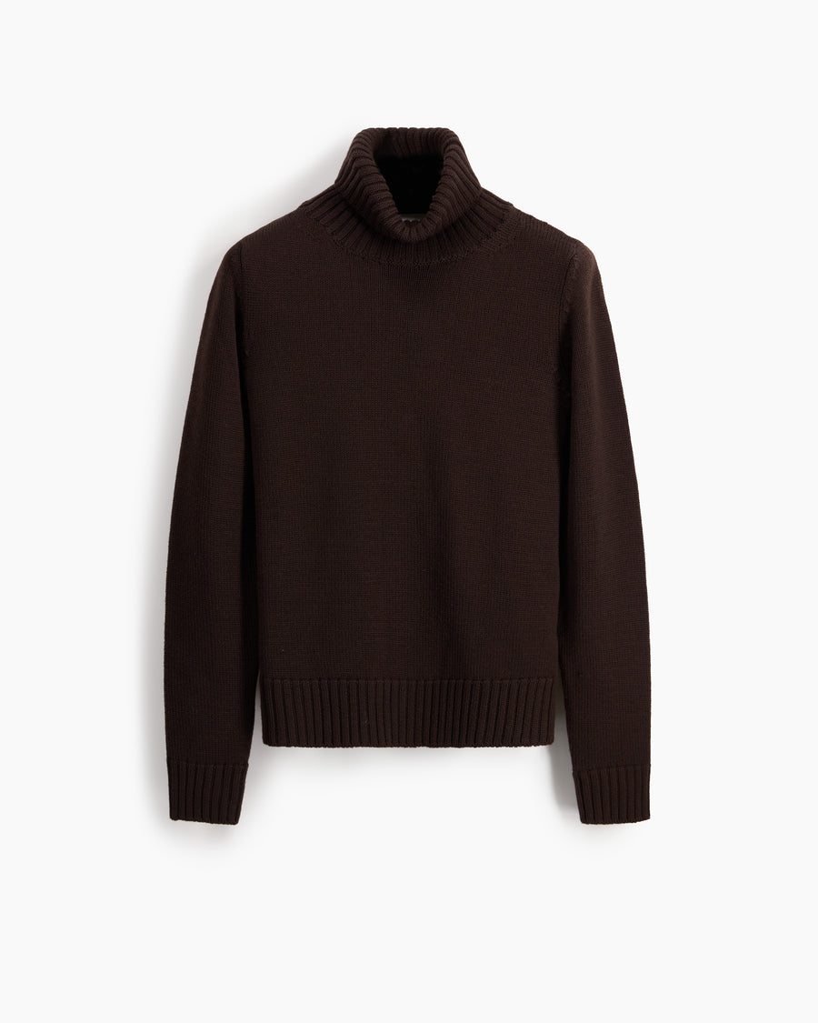 Scaglione TURTLE NECK MERINO SOFT EBANO I Più Venduti