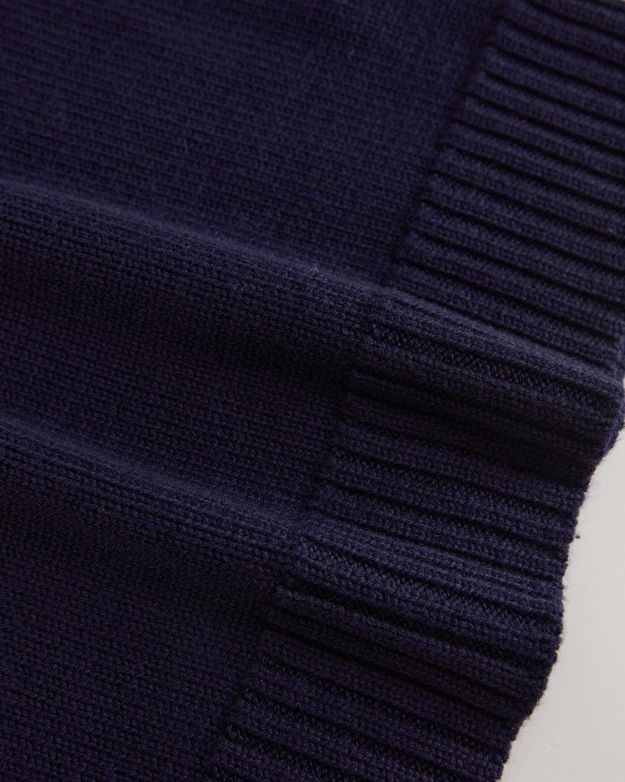 Scaglione V.NECK MERINO SOFT NAVY Moda