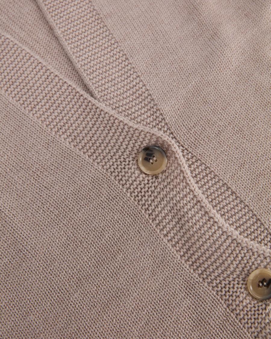 Scaglione CARDIGAN RAGLAN SEAMLESS MERINO BEIGE 2025