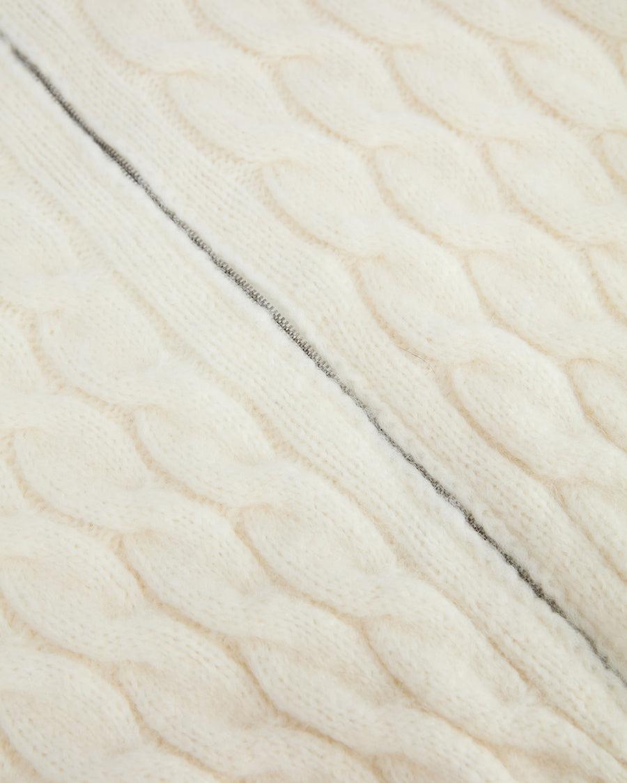 Scaglione BOMBER CORTO ZIP CABLES MILK Qualità