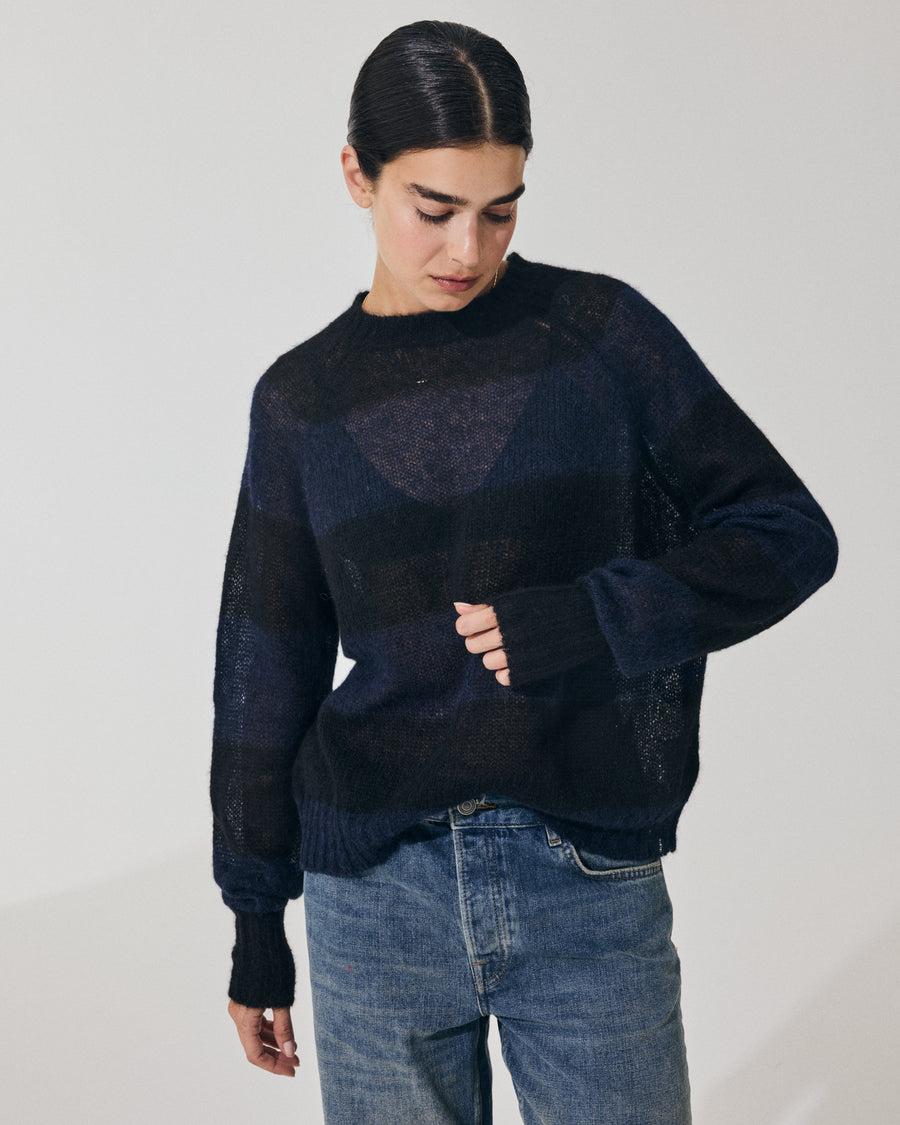Scaglione ROUND NECK RIGA RUGBY NAVY/BLACK Acquista Ora