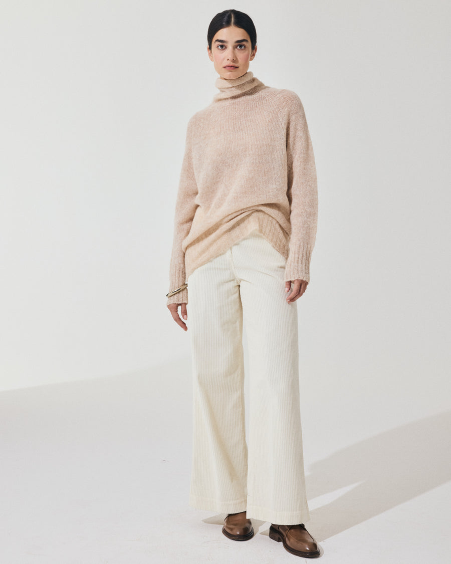 Scaglione TURTLE NECK RAGLAN SEAMLESS SAND Offerte