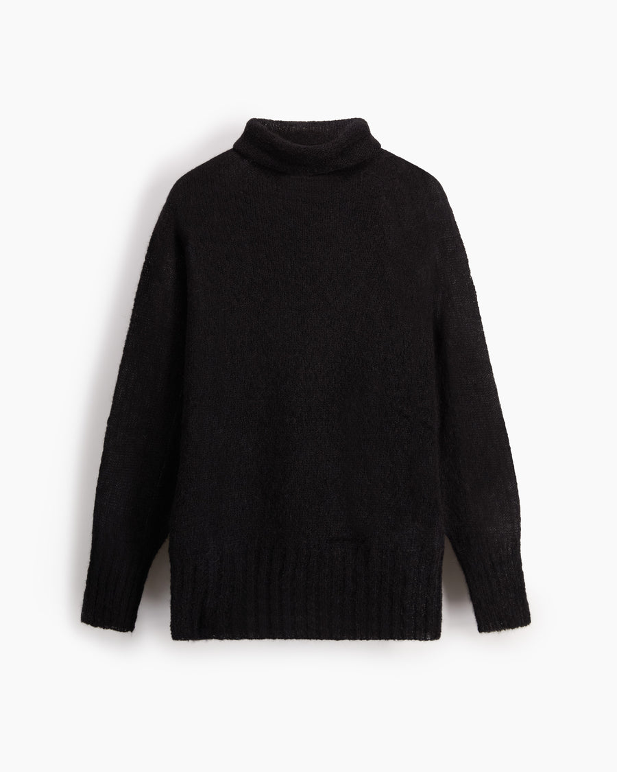 Scaglione TURTLE NECK RAGLAN SEAMLESS BLACK Hotsell