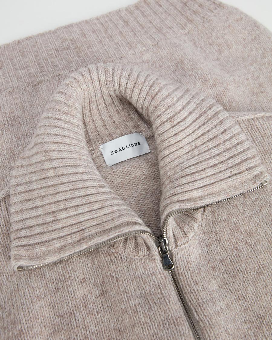Scaglione ZIPPER SOFTWOOL BEIGE Pezzi Unici
