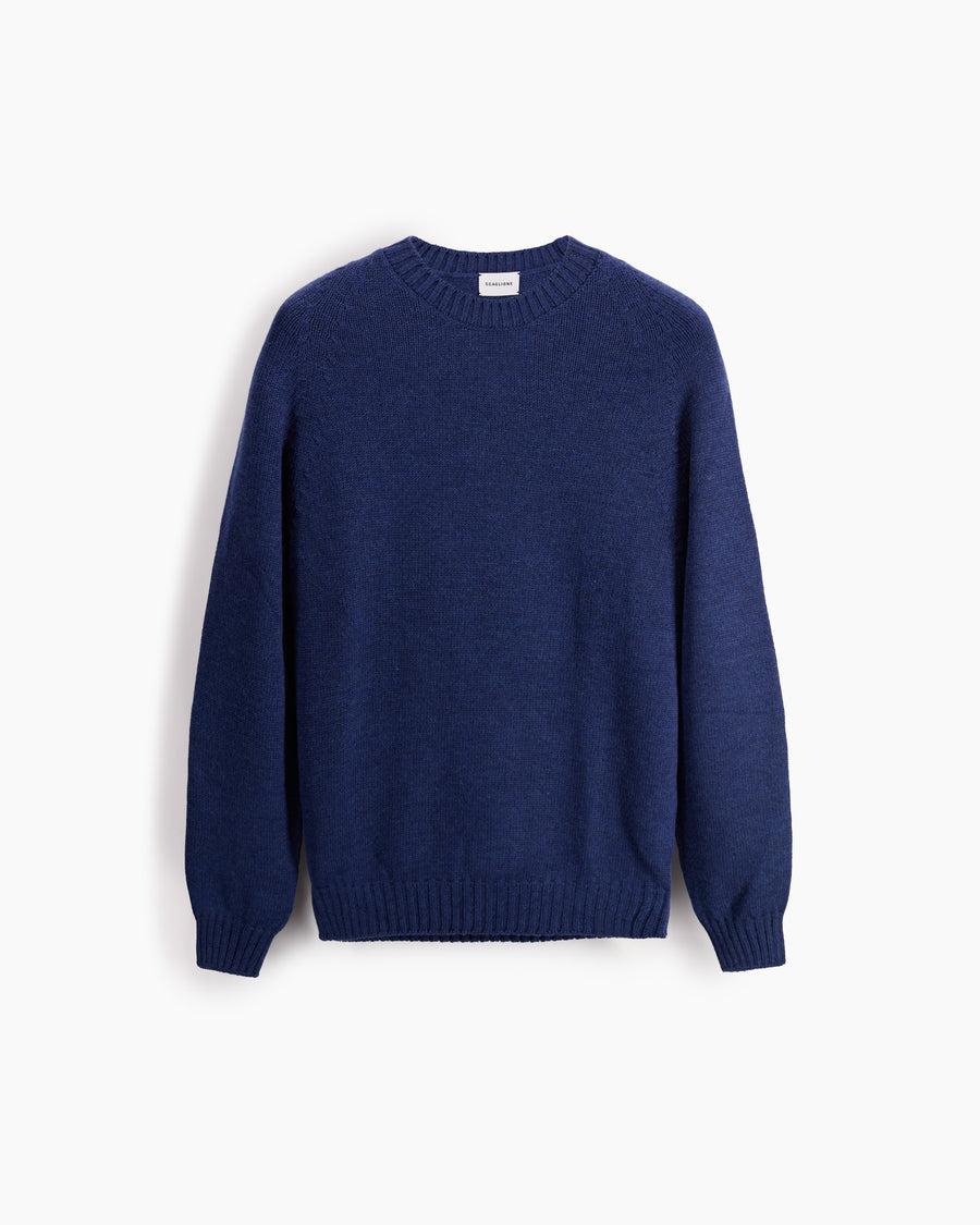 Scaglione ROUND NECK RAGLAN SOFT MERINO DENIM Affare Del Giorno