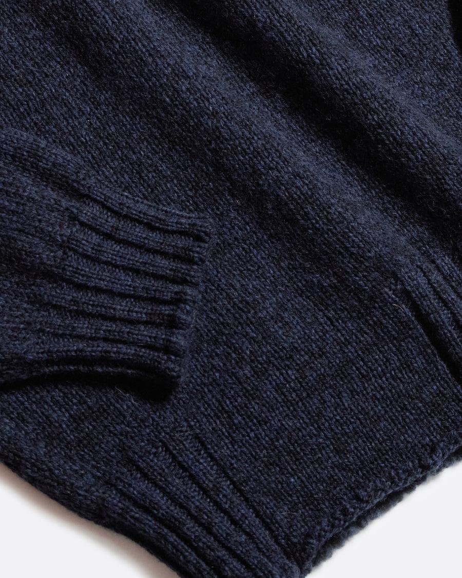 Scaglione ROUND NECK SEAMLESS SOFTWOOL NAVY Presa