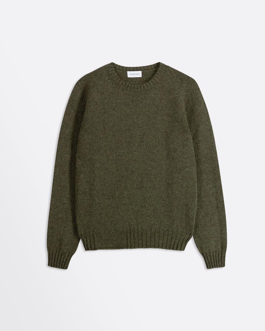 Scaglione ROUND NECK SEAMLESS SOFTWOOL ARMY Offerta
