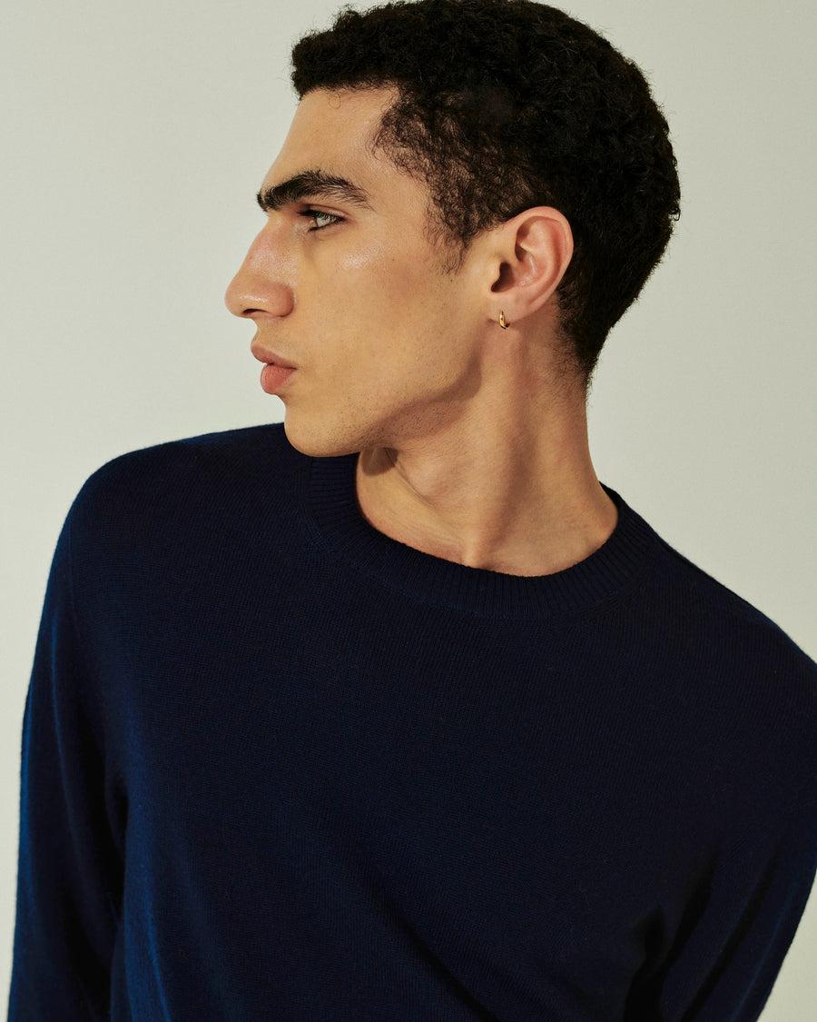Scaglione GIROCOLLO SENZA CUCITURE MERINO NAVY Hotsell