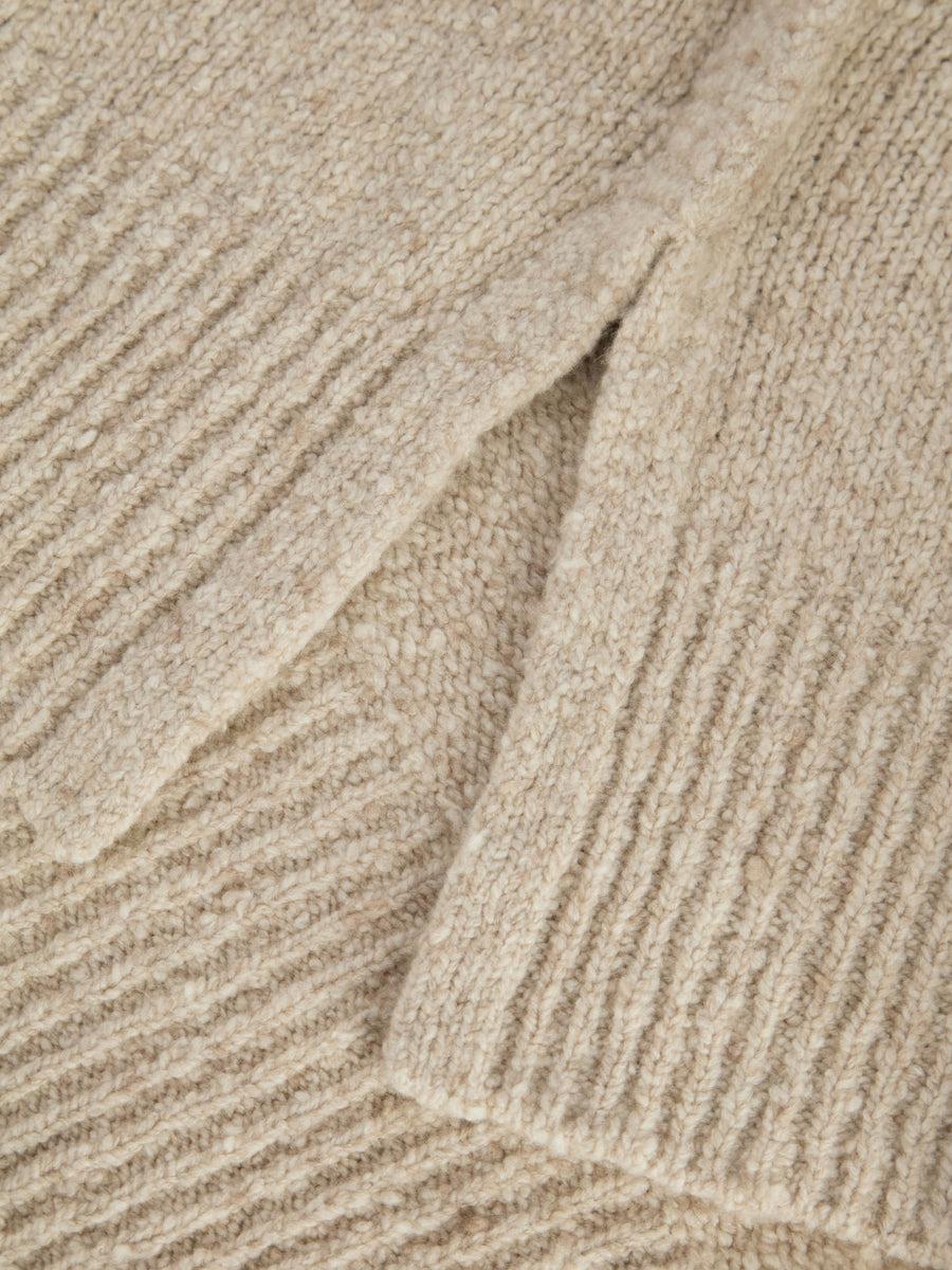 Scaglione PONCHO MAXI CASHMERE MULINE' SAND Solo un giorno rimasto