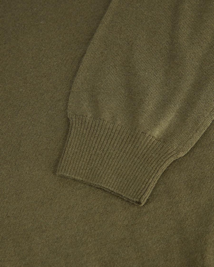 Scaglione ROUND NECK CASH-SILK MILITARY Qualità