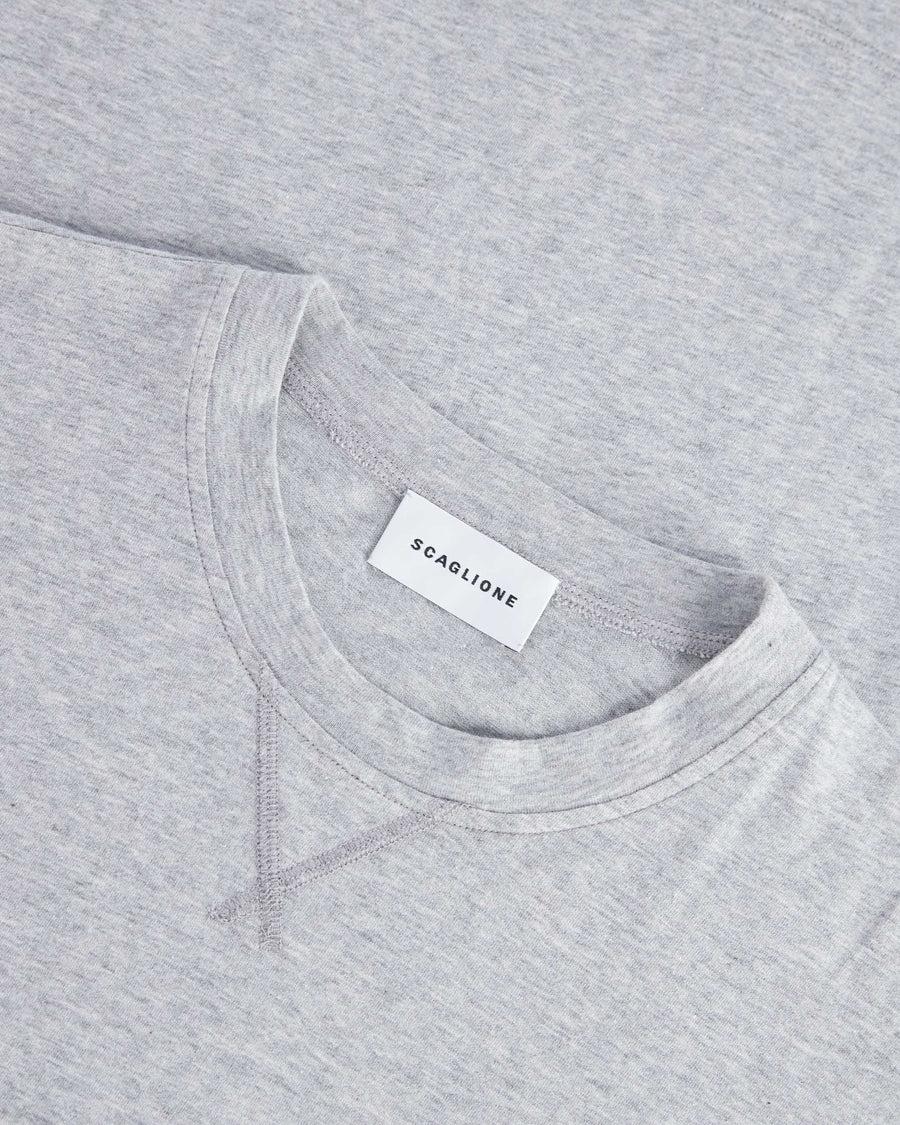 Scaglione T-SHIRT BASIC ML CASH-COTT GREY Pezzi Unici