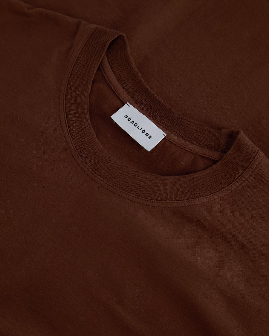 Scaglione T-SHIRT OVER J.COT CHOCO Acquista Ora