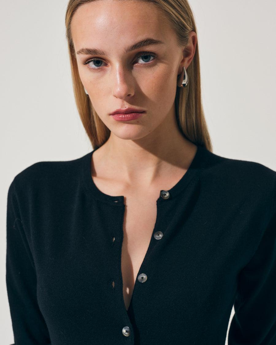 Scaglione REBECCA SLIM KASHSILK BLACK Economico