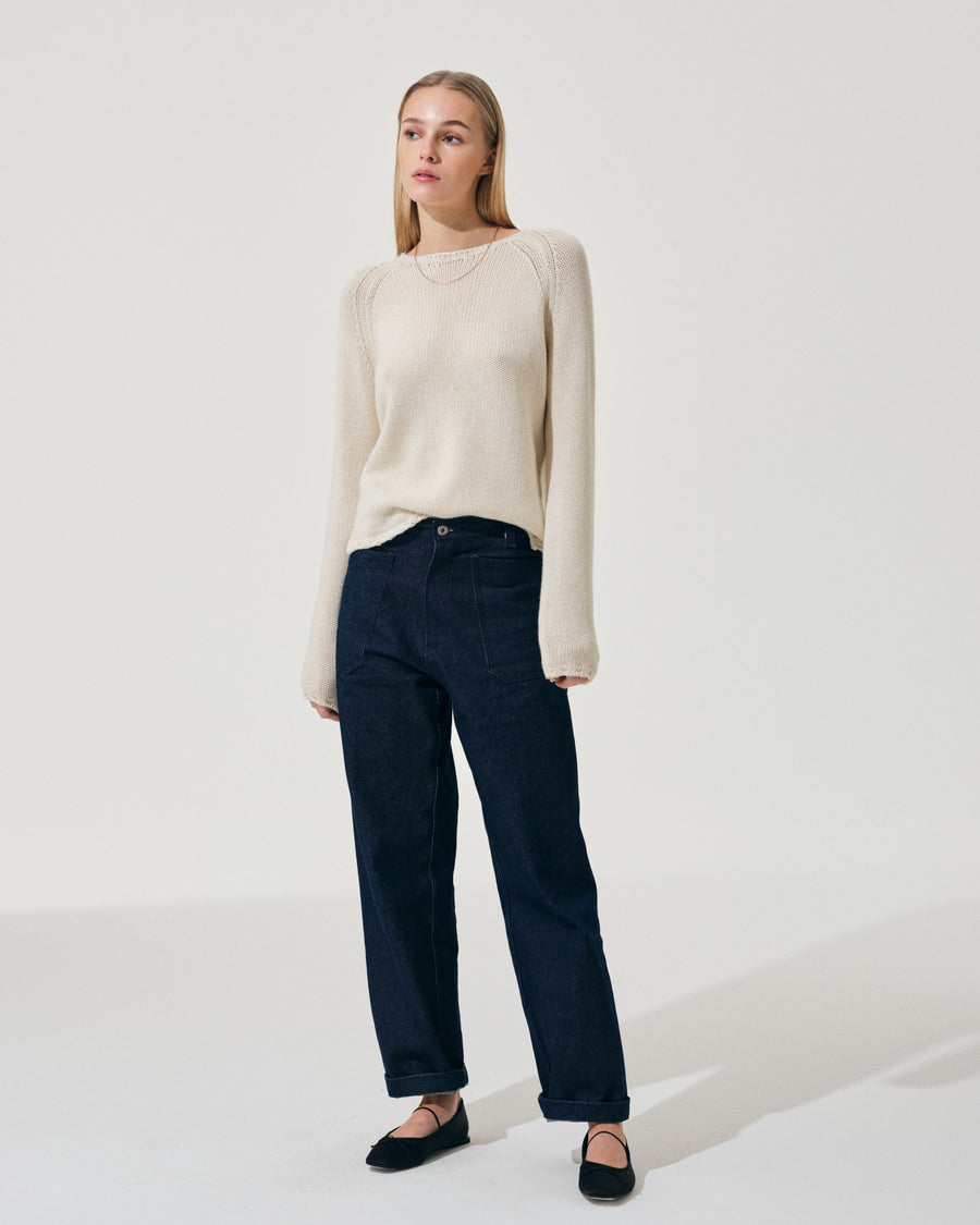 Scaglione BOAT NECK SUPER SOFT MILK Nuova