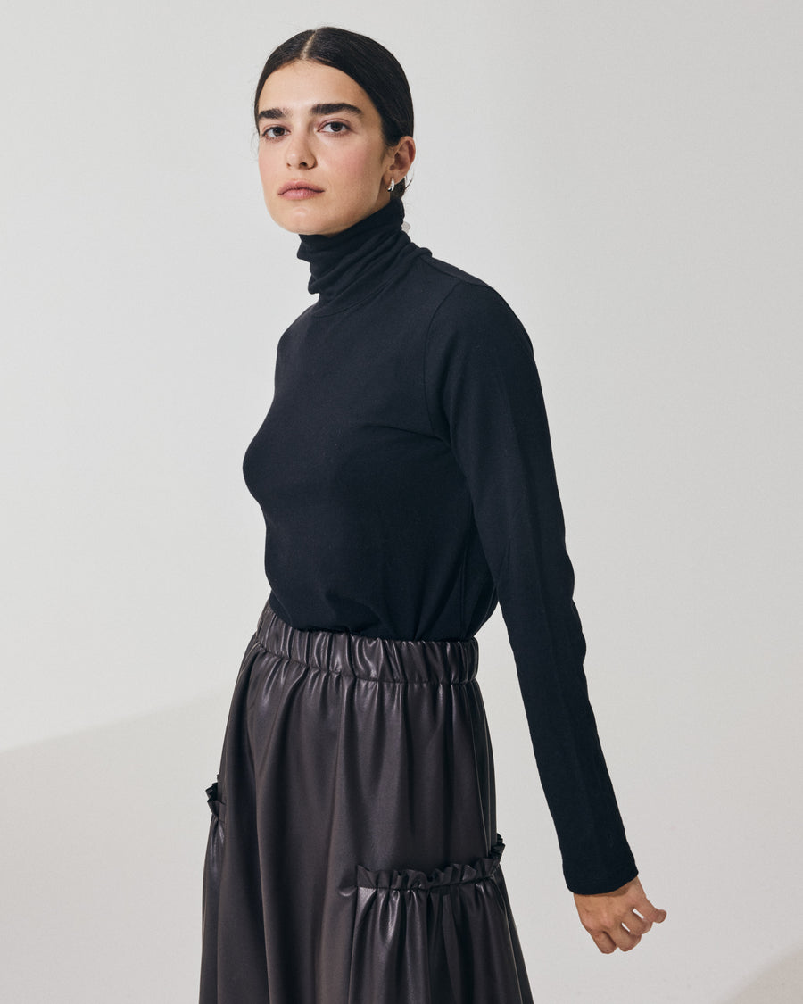 Scaglione TURTLENECK BASIC CASH/COT NERO Offerta per la Festa della Mamma