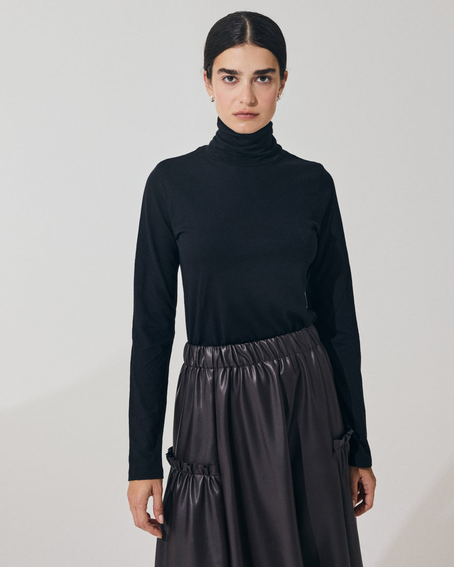 Scaglione TURTLENECK BASIC CASH/COT NERO Offerta per la Festa della Mamma