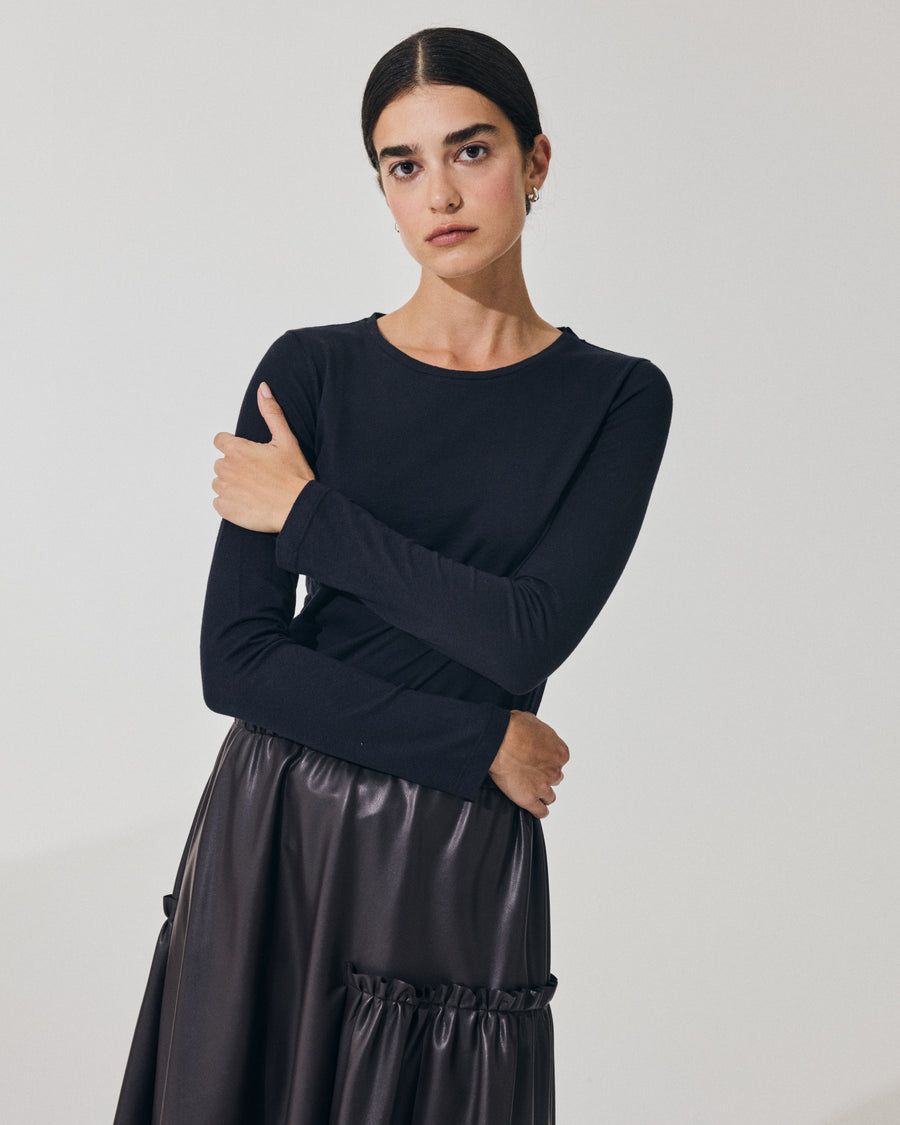 Scaglione ROUNDNECK BASIC CASH/COT MARINE Vendita calda
