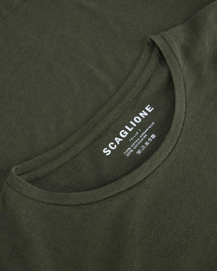 Scaglione ROUNDNECK BASIC CASH/COT FOREST Latest fashion