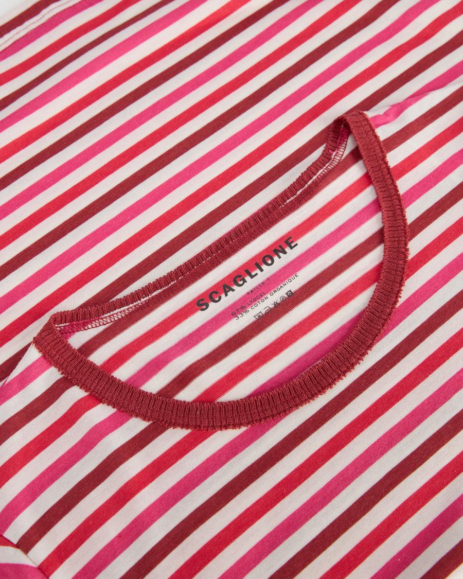 Scaglione ROUNDNECK RIGA MULTICOLOR ROSSO Online Outlet