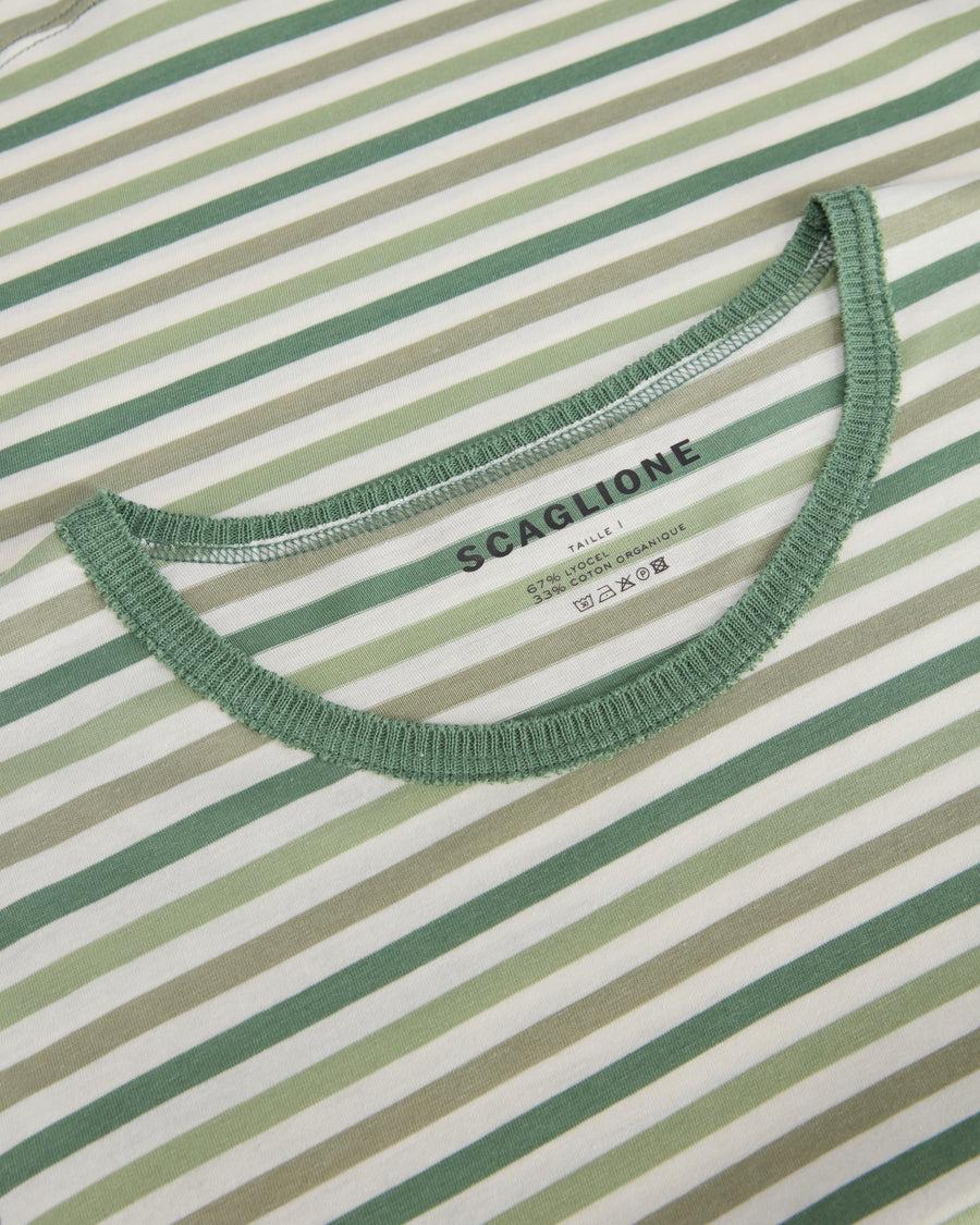 Scaglione ROUNDNECK RIGA MULTICOLOR VERDE Lightning offer