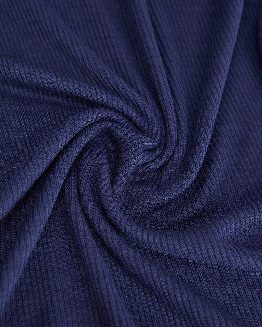 Scaglione TURTLENECK RIBBED MICROMODAL BLUE Nuovi prodotti