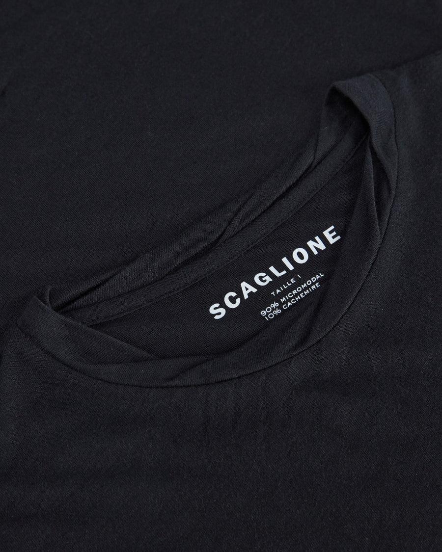 Scaglione ROUNDNECK ULTRALIGHT MICROMODAL NERO Offerte stagionali