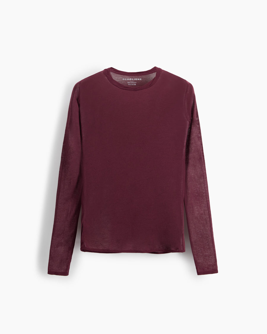 Scaglione ROUNDNECK ULTRALIGHT MICROMODAL PRUNE Liquidazione